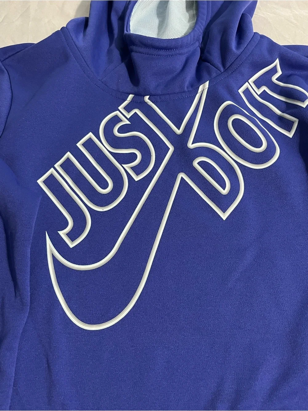 Nike Hoodies in Royal Blue and Heather Gray with Mint Logo Accent Bundle Size XL